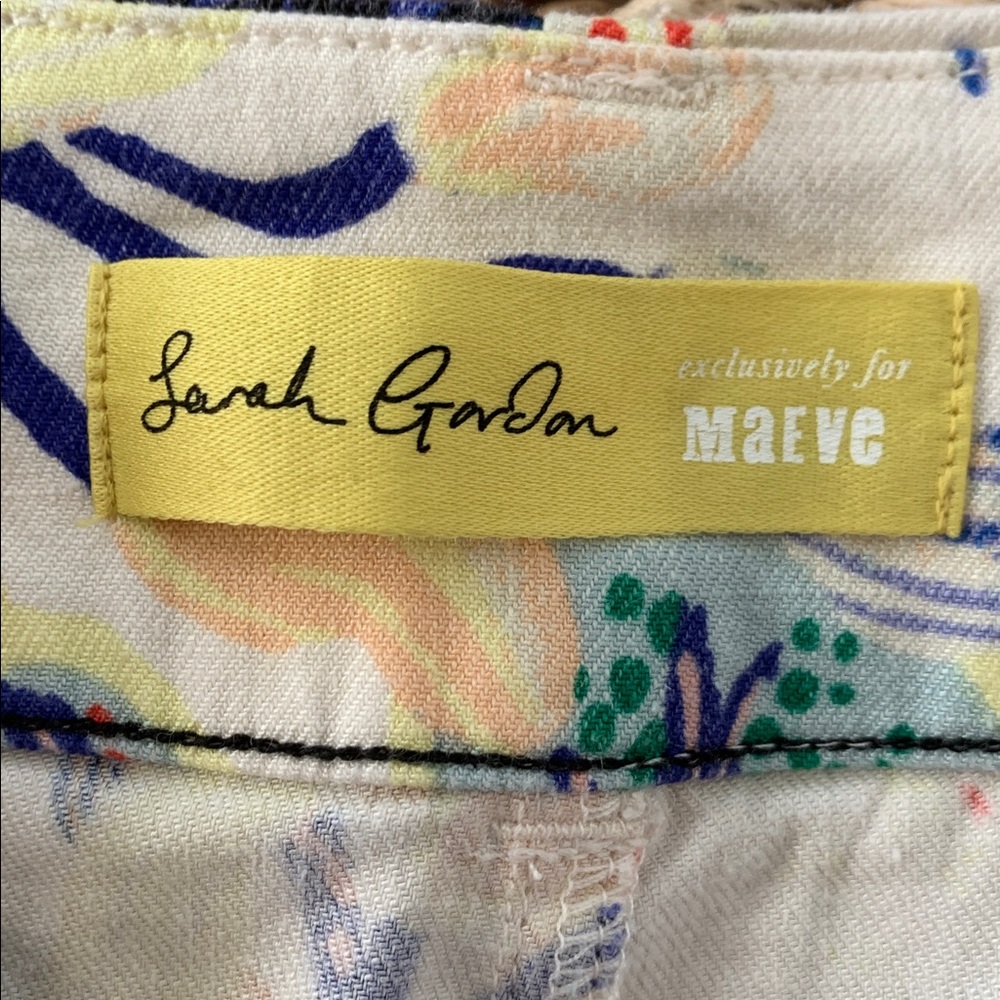 Anthropologie Colette Crop Pant Sarah Gordon Edition - Picture 13 of 16